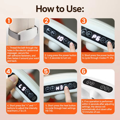 Electric Bian Stone Abdominal Massager & Fat Burner