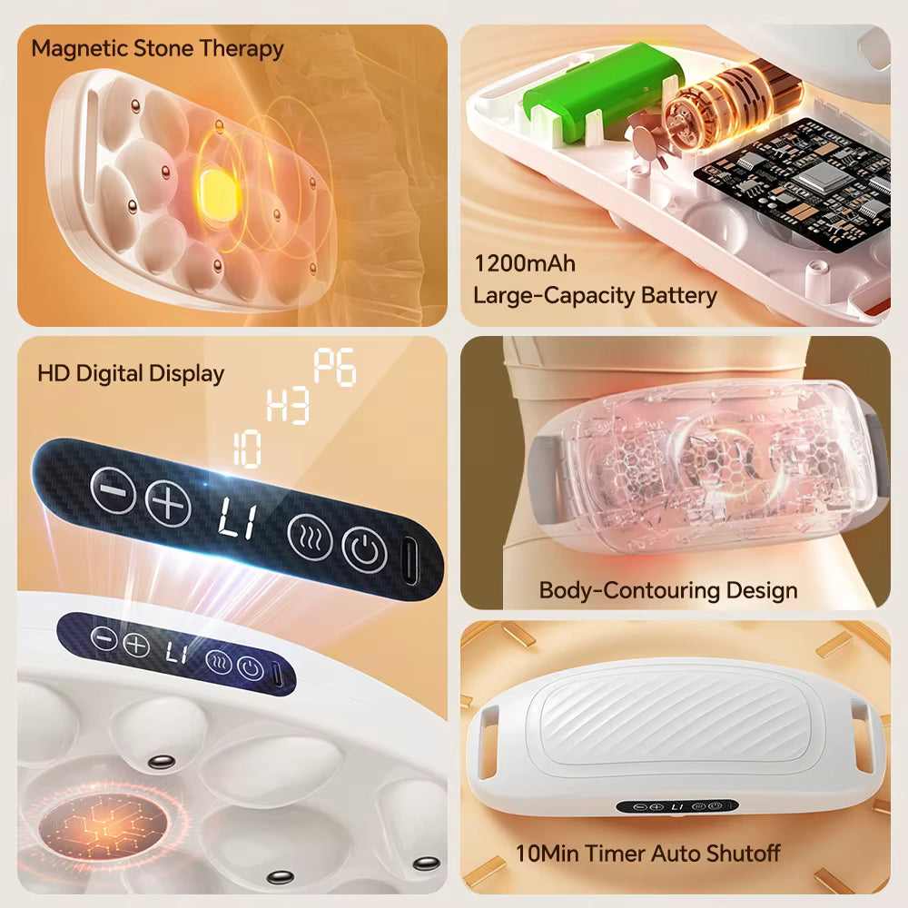 Electric Bian Stone Abdominal Massager & Fat Burner